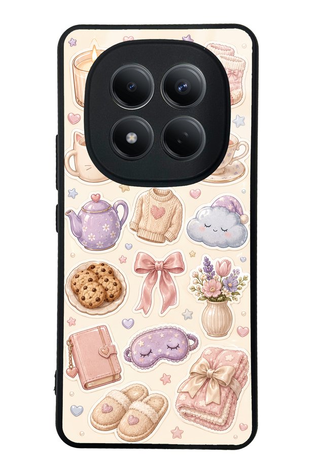 Xiaomi Redmi Note 15 Pro 4g Glossy Phone Case with Pastel Sleepover Design