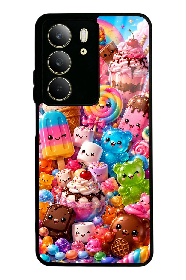 Realme C75 Kawaii Candy Party Design Glossy Phone Case