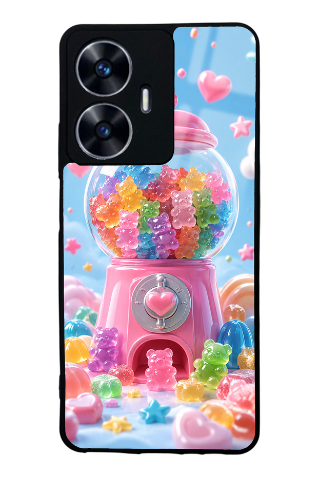 Realme C55 Candy Bear Dream Design Glossy Phone Case