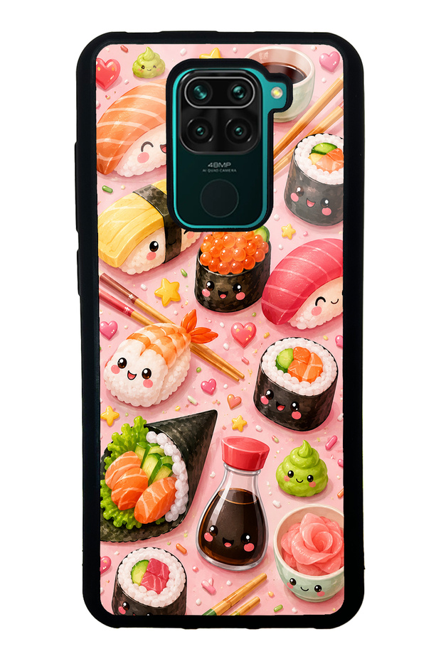 Xiaomi Redmi Note 9 Sushi Love Club Design Glossy Phone Case