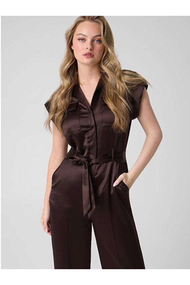 Flora women's brown jumpsuit