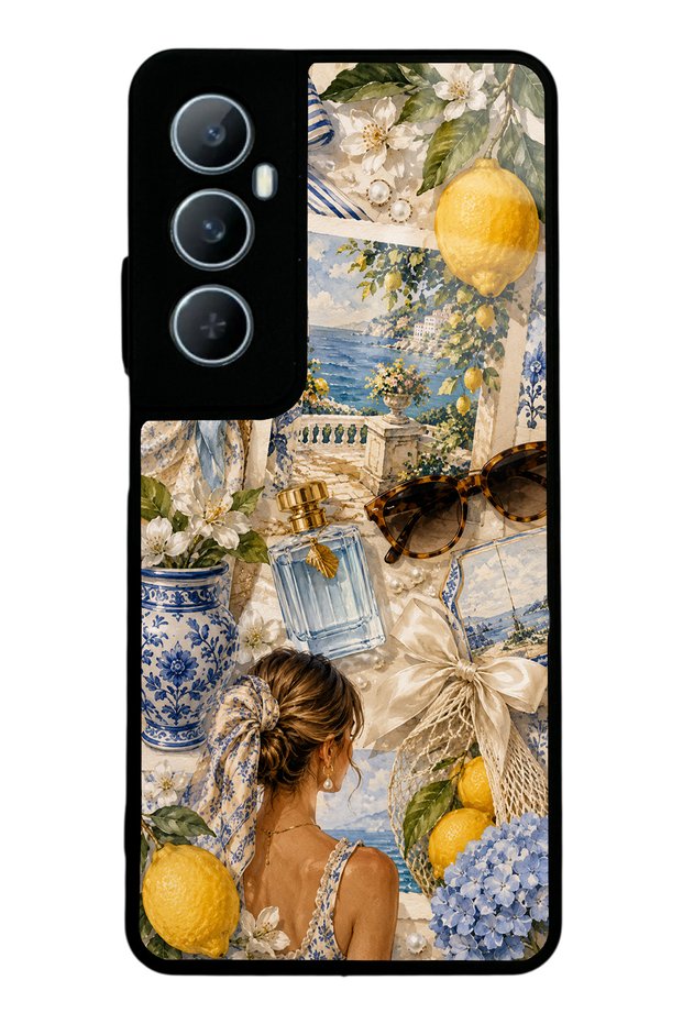 Realme C65 Amalfi Blue Design Glossy Phone Case
