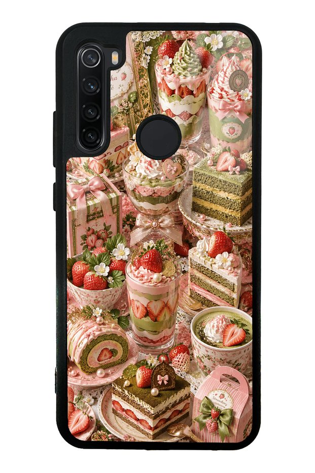 Xiaomi Redmi Note 8 Sweet Matcha Bakery Design Glossy Phone Case