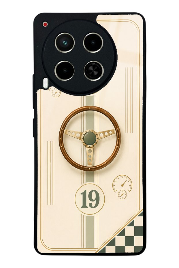 غطاء هاتف لامع بتصميم كلاسيكي لـ Tecno Camon 30 و Racer 7