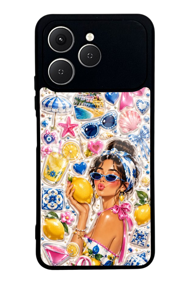 Tecno Spark 40 Lemon Pop Riviera Design Glossy Phone Case