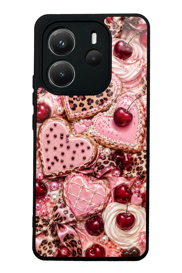 Xiaomi Redmi Note 14 4g Cherry Leopard Sweetheart Design Glossy Phone Case