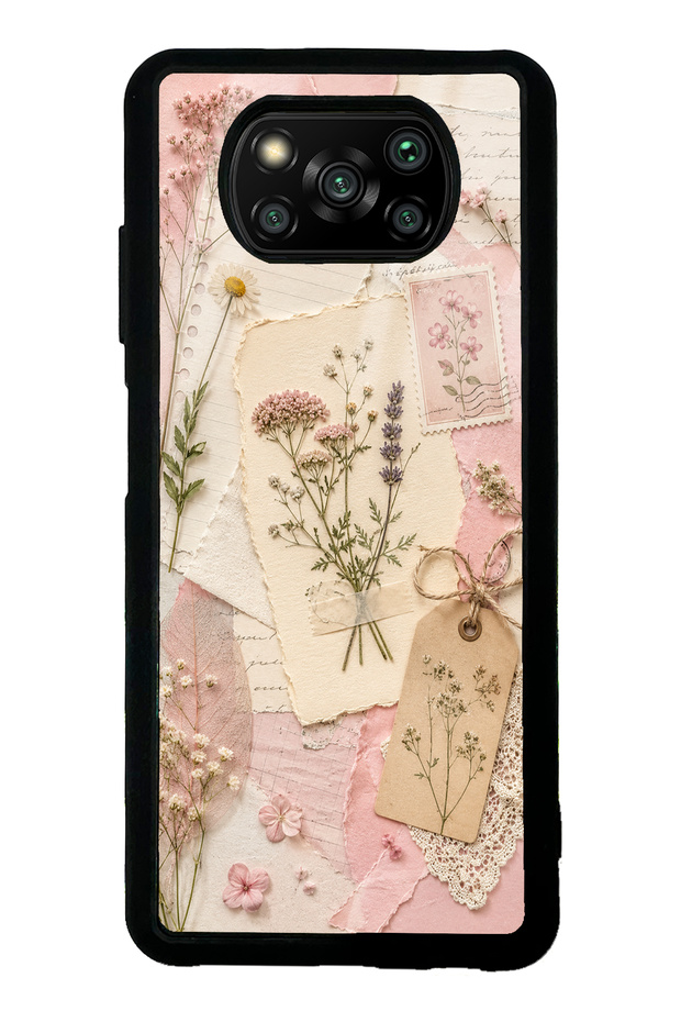 Xiaomi Poco X3 Blush Herbarium Design Glossy Phone Case