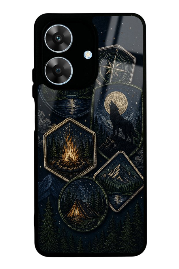 Realme Note 60 Moonlit Trails Design Glossy Phone Case
