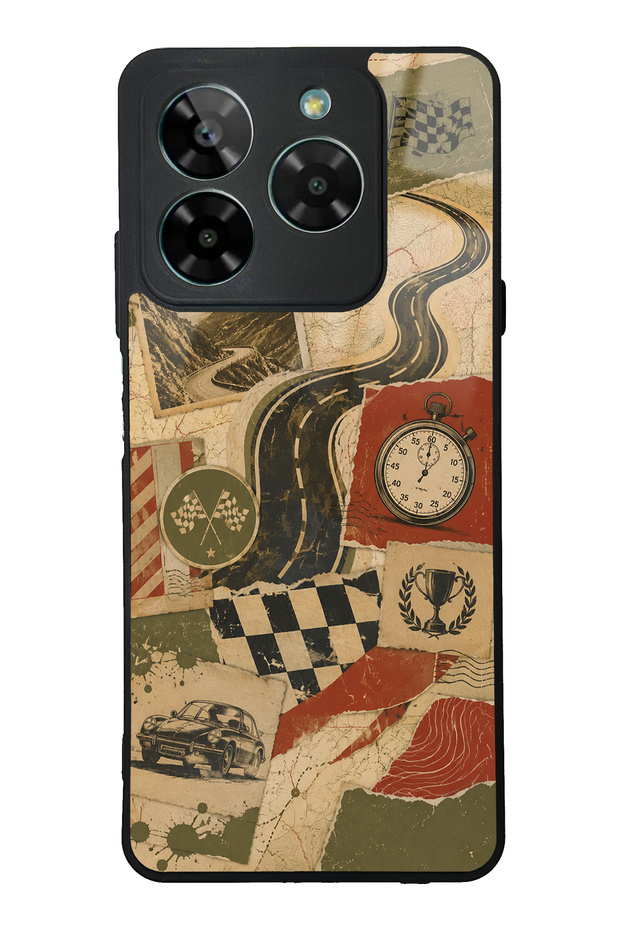 Gm Era 50 Retro Road Racing Design Glossy Phone Case