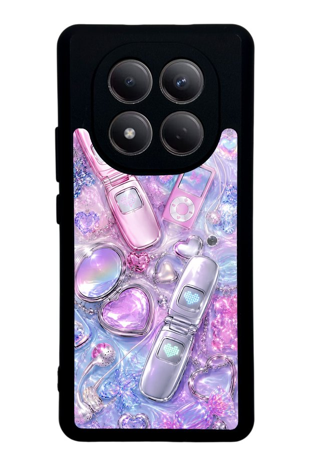 Xiaomi Redmi Note 15 5g Chrome Heart Y2K Design Glossy Phone Case