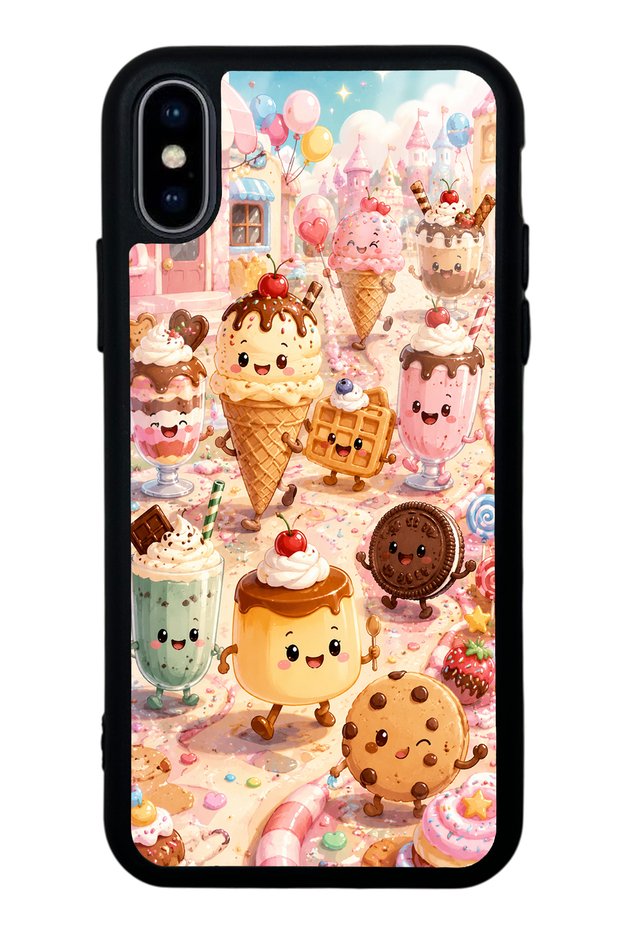 iPhone XS Max Dessert Wonderland Design Glossy Phone Case