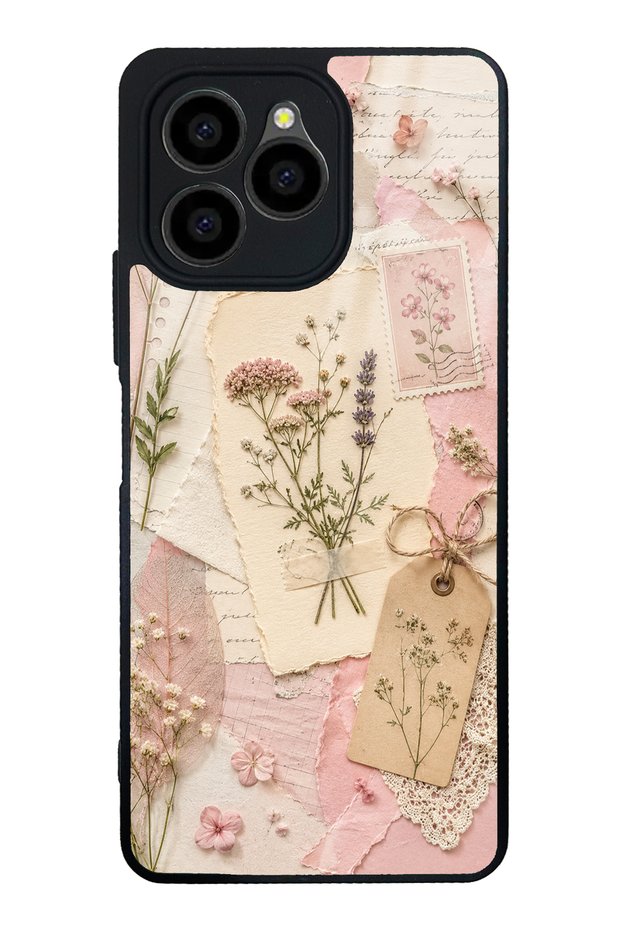 Omix X6 Blush Herbarium Design Glossy Phone Case