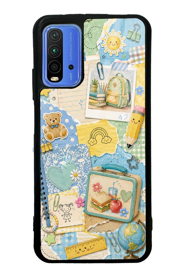 Xiaomi Redmi 9t Campus Notes Design Glossy Phone Case