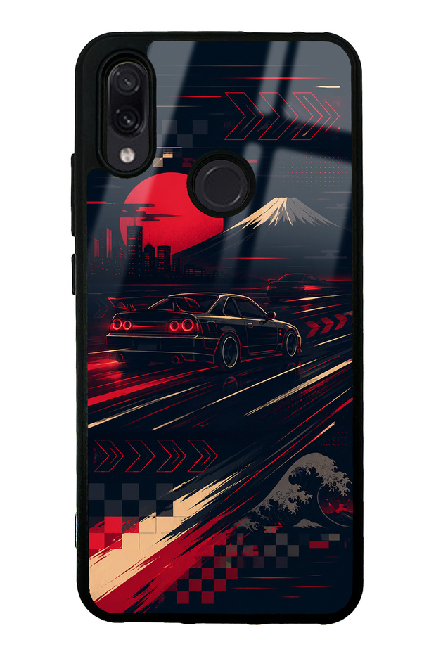 Xiaomi Redmi Note 7 Tokyo Night Racing Design Glossy Phone Case