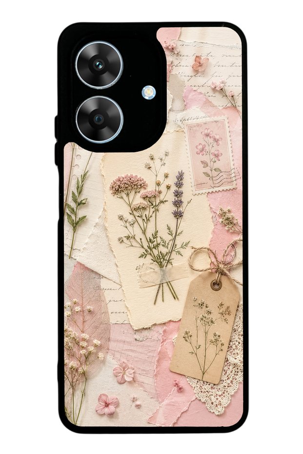 Realme Note 60 Blush Herbarium Design Glossy Phone Case