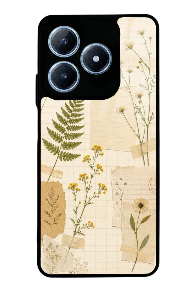 Realme C63 Pressed Meadow Design Glossy Phone Case