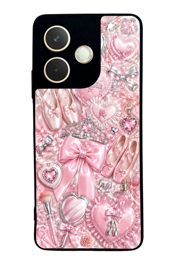 Oppo A5 Pro Royal Pink Ballet Design Glossy Phone Case