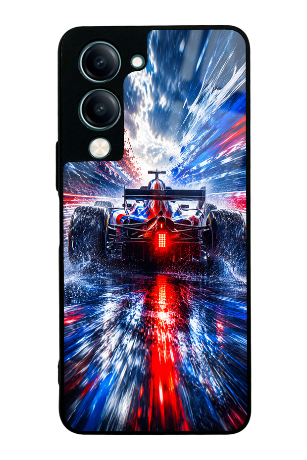 Vivo Y04 Storm Racer Design Glossy Phone Case
