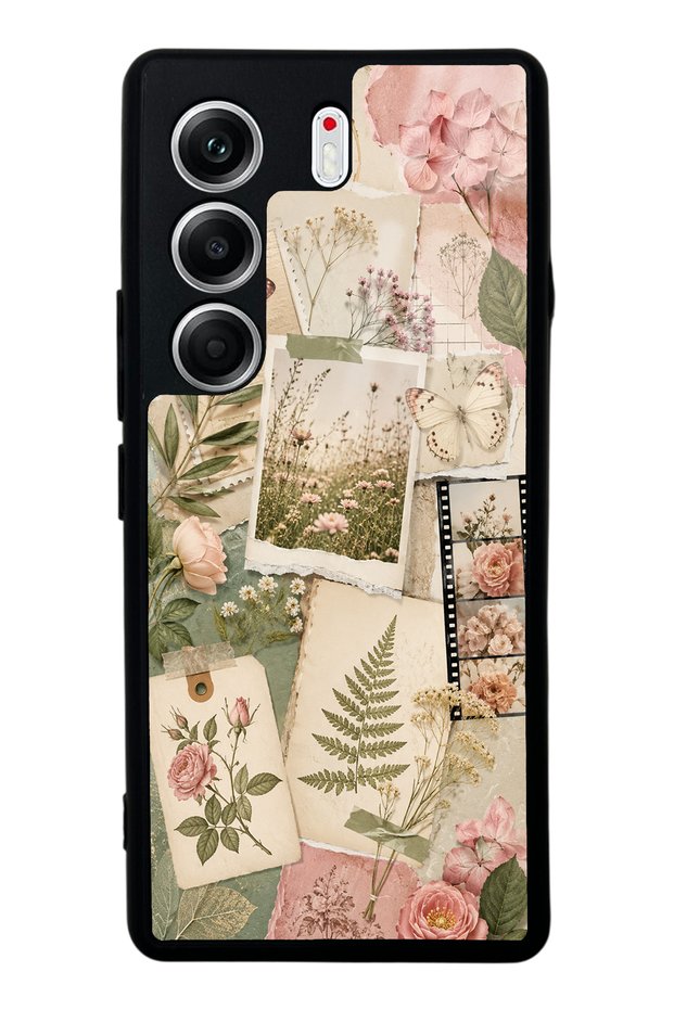 Tecno Camon 40 Pro Soft Garden Notes Design Glossy Phone Case