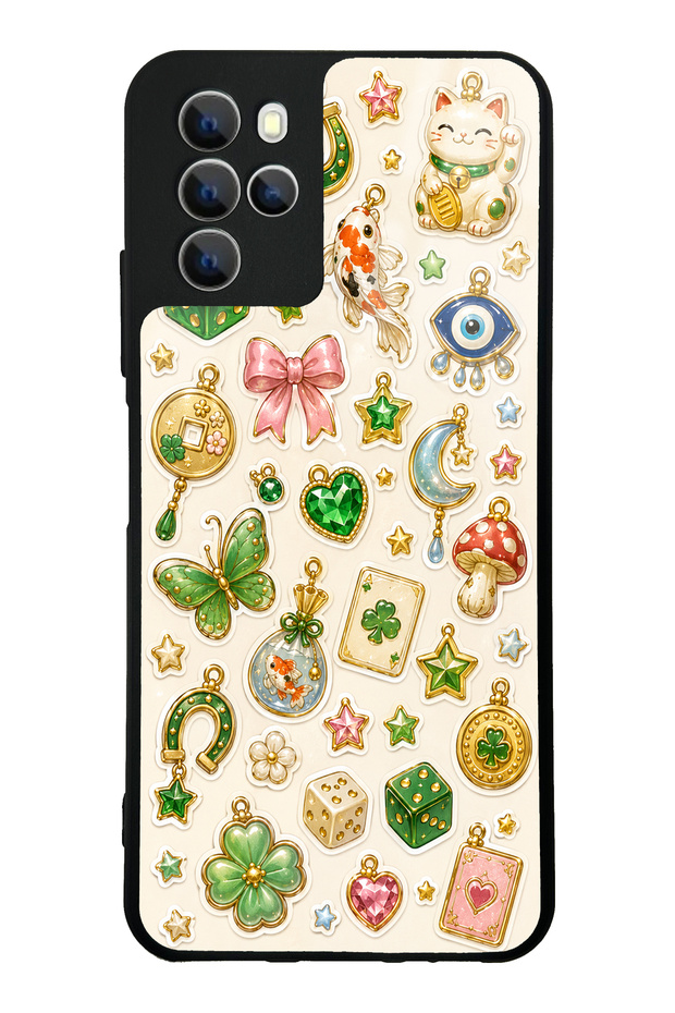 Omix X700 Lucky Star Charms Design Glossy Phone Case