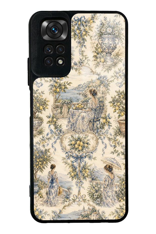 حافظة هاتف لامعة بتصميم بوزيتانو تويل لهاتف Xiaomi Redmi Note 11s