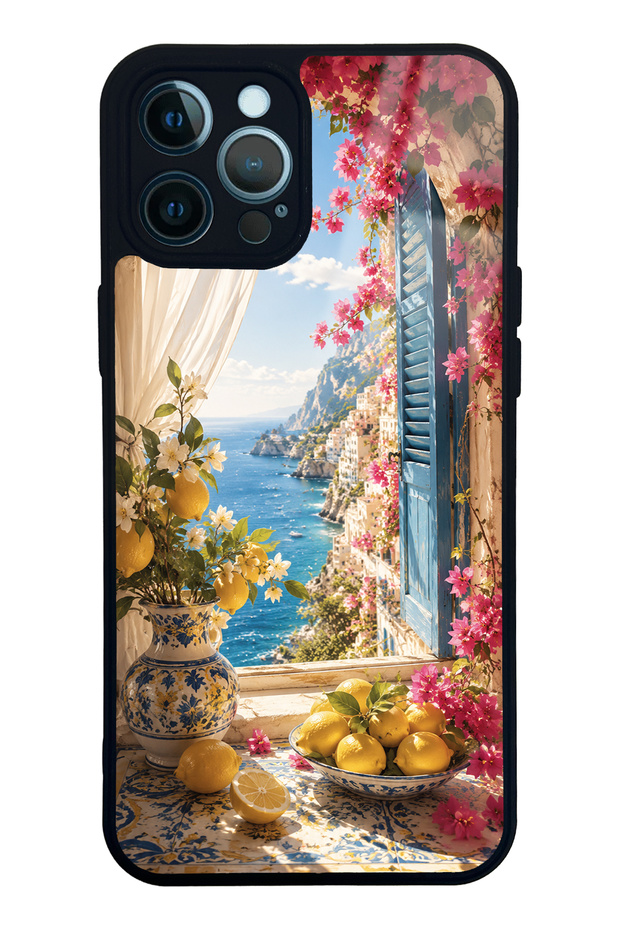 iPhone 12 Pro Max Dolce Vita Amalfi Design Glossy Phone Case