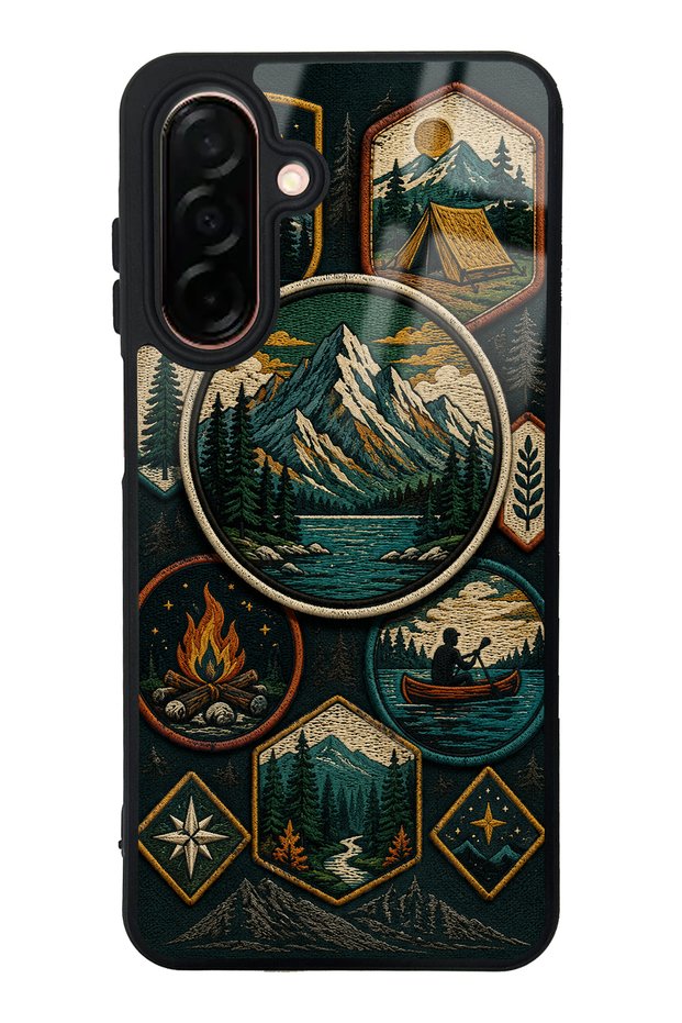 Samsung A26 Glossy Phone Case with Summit Explorer Design
