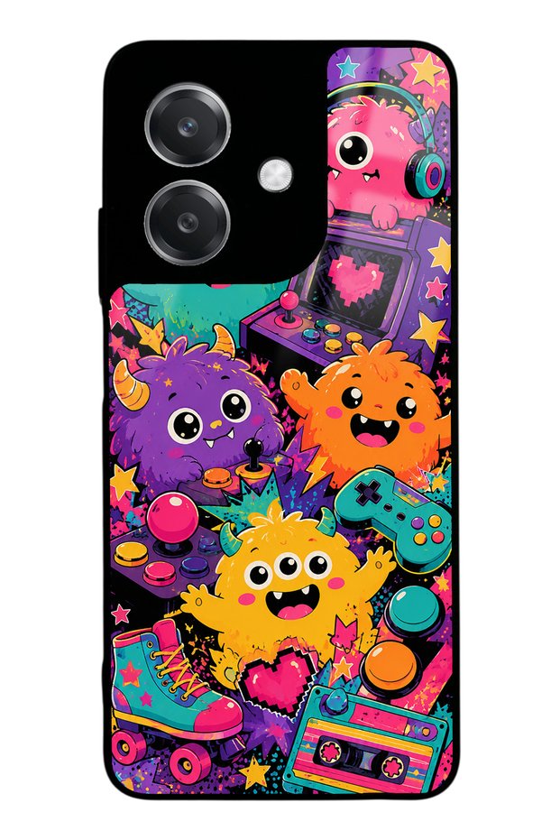 Oppo A3 Monster Game Club Design Glossy Phone Case