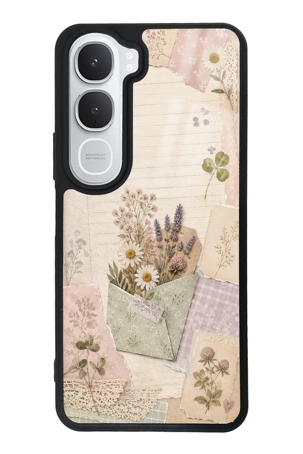 Vivo Y31 Glossy Phone Case with Wildflower Diary Design