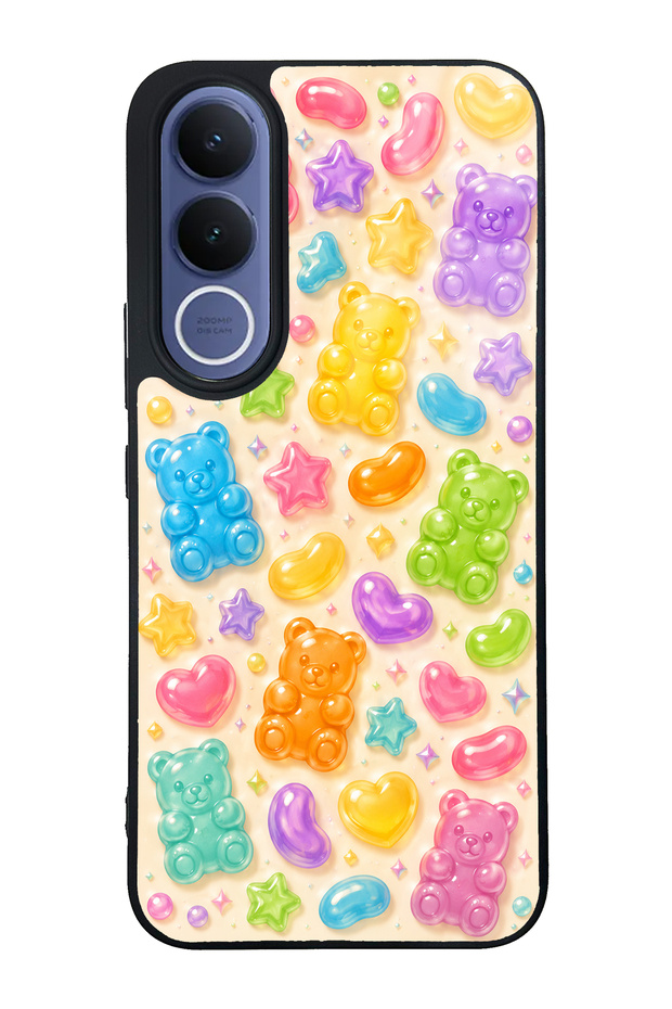Vivo V70 Fe Sweet Bear Jelly Design Glossy Phone Case