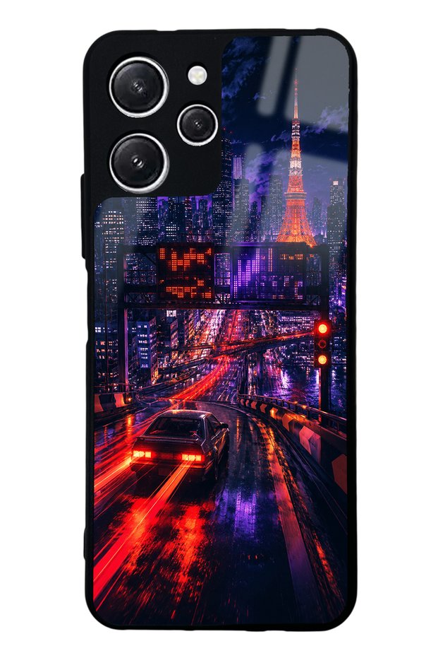 Xiaomi Redmi 12 Neon Tokyo Nights Design Glossy Phone Case