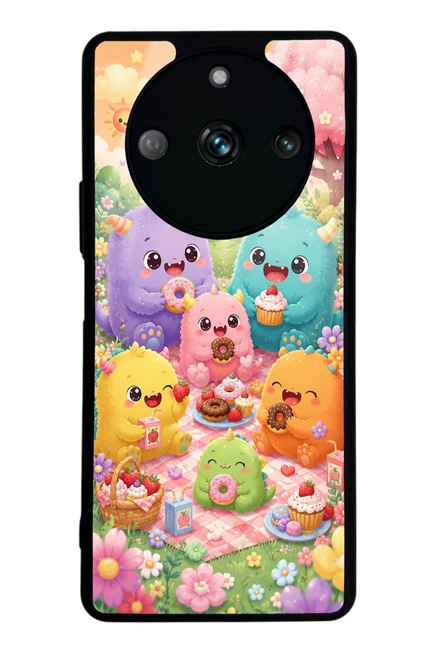 Realme 11 Pro Monster Picnic Party Design Glossy Phone Case