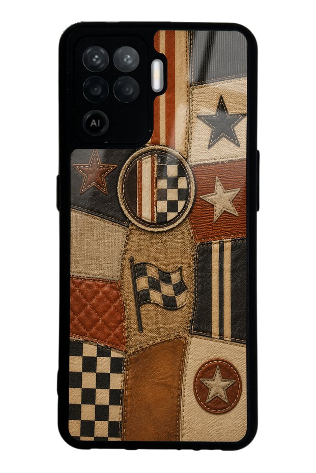 Oppo Reno 5 Lite Racing Leather Club Design Glossy Phone Case