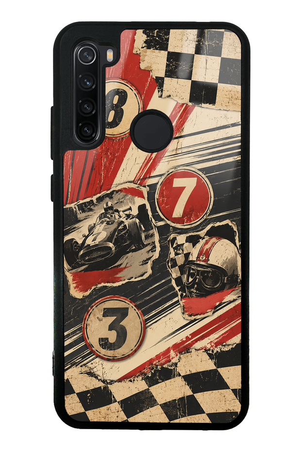 Xiaomi Redmi Note 8 Retro Racing No. 7 Design Glossy Phone Cases