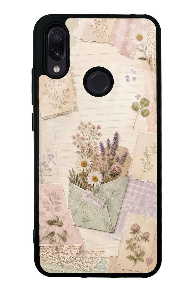 Xiaomi Redmi Note 7 Wildflower Diary Design Glossy Phone Case