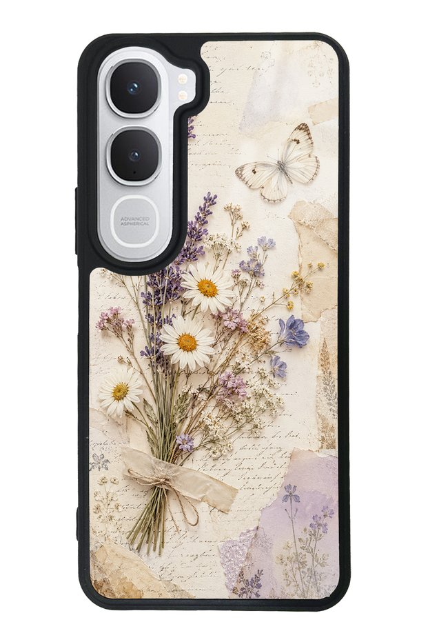 Vivo Y31 Glossy Phone Case with Lavender Meadow Design