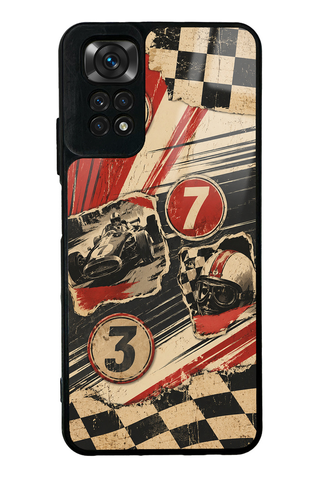 Xiaomi Redmi Note 11S Retro Racing No. 7 Design Glossy Phone Cases
