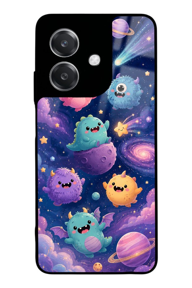 Oppo A3 Monster Galaxy Design Glossy Phone Case