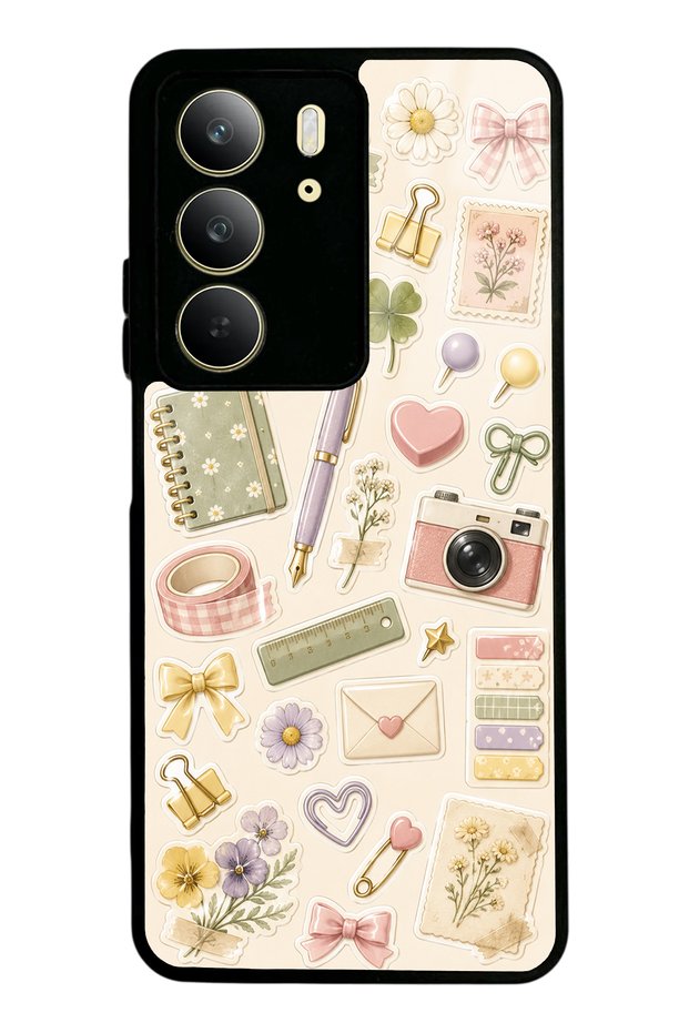 Realme C75 Floral Study Notes Design Glossy Phone Case