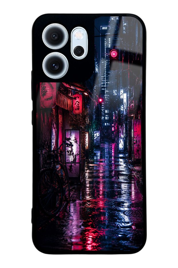 Oppo Reno 14F Electric Alley Design Glossy Phone Case