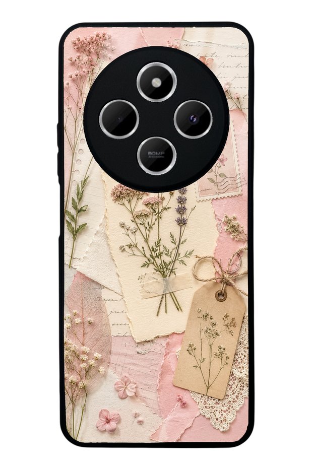 Xiaomi Redmi 14C Blush Herbarium Design Glossy Phone Case