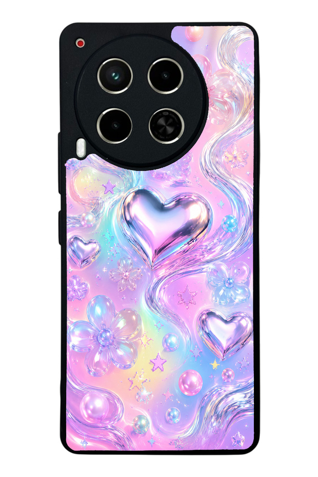 Tecno Camon 30 Iridescent Love Design Glossy Phone Case