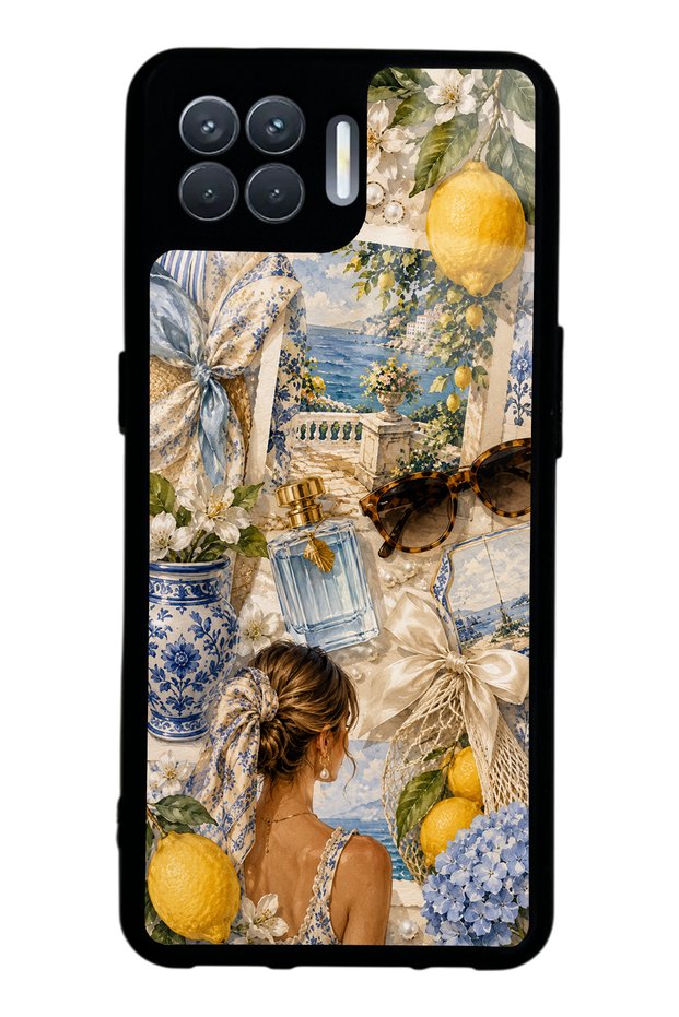 Oppo Reno 4 Lite Amalfi Blue Design Glossy Phone Case