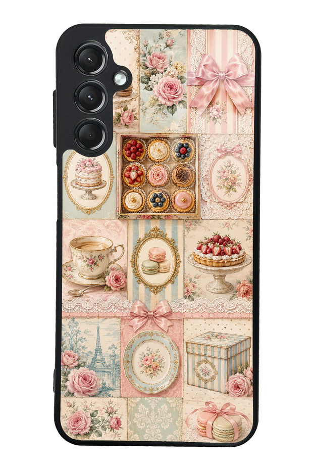 Samsung A24 Parisian Sweet Quilt Design Glossy Phone Case