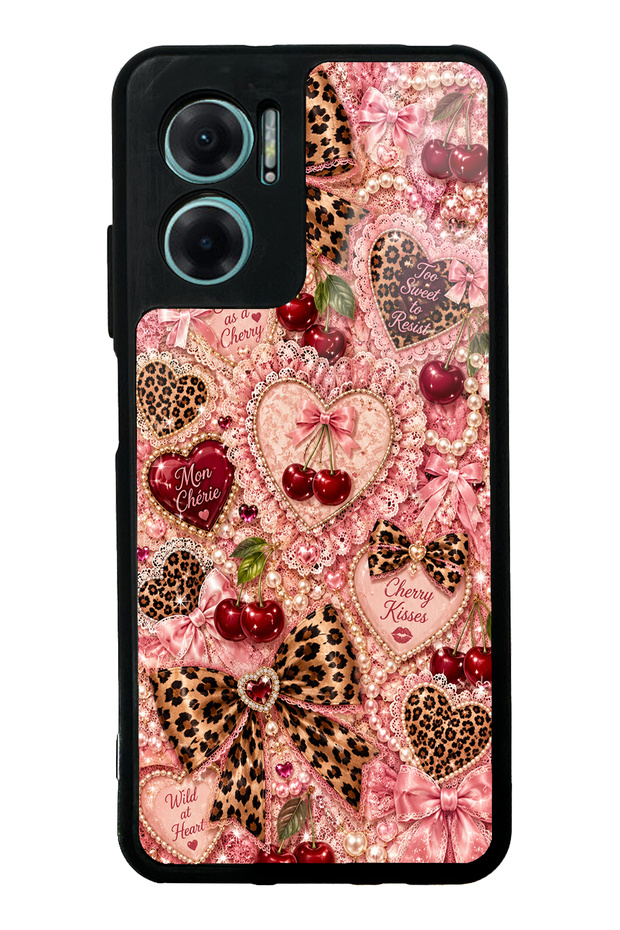 Xiaomi Redmi Note 11E Wild Cherry Coquette Design Glossy Phone Case