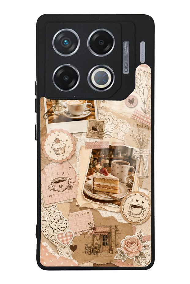 Infinix Gt 20 Pro Glossy Phone Case with Café Love Letters Design