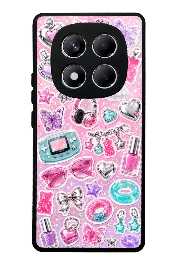 Xiaomi Redmi Note 14 Pro 4g Y2K Sticker Dreams Design Glossy Phone Case