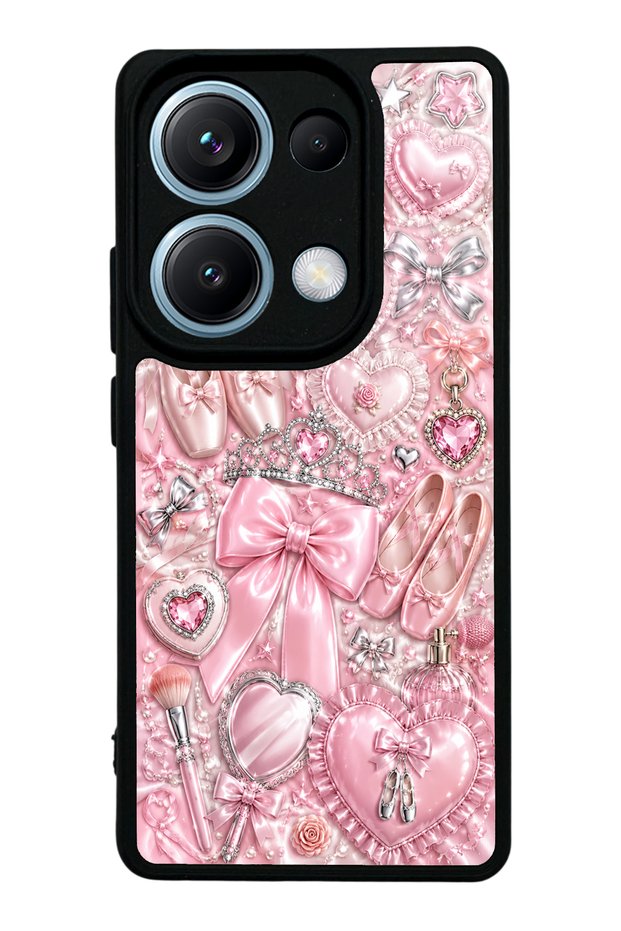 Xiaomi Redmi Note 14S Royal Pink Ballet Design Glossy Phone Case