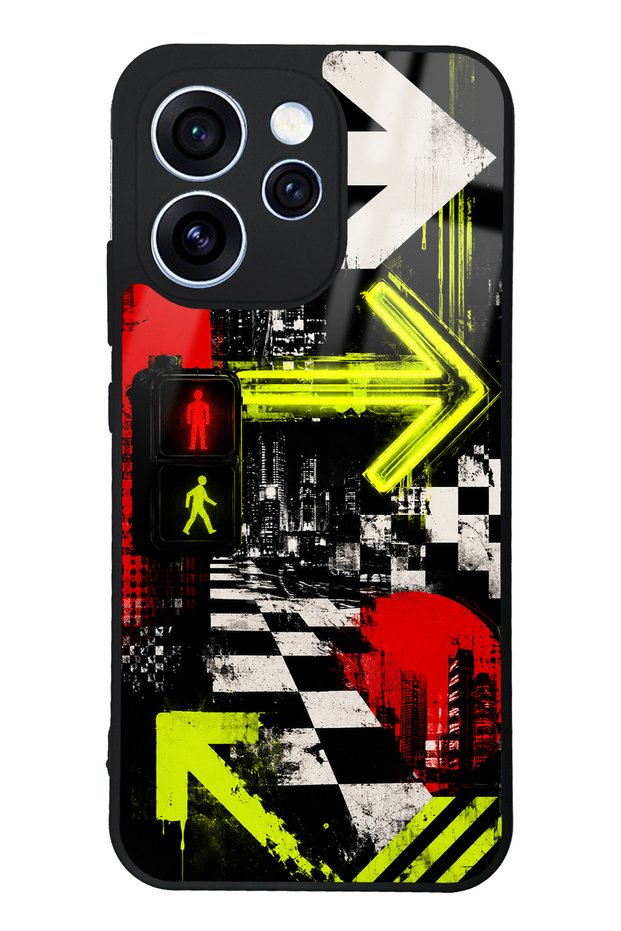 Oppo Reno 15 Pro Neon District Design Glossy Phone Case