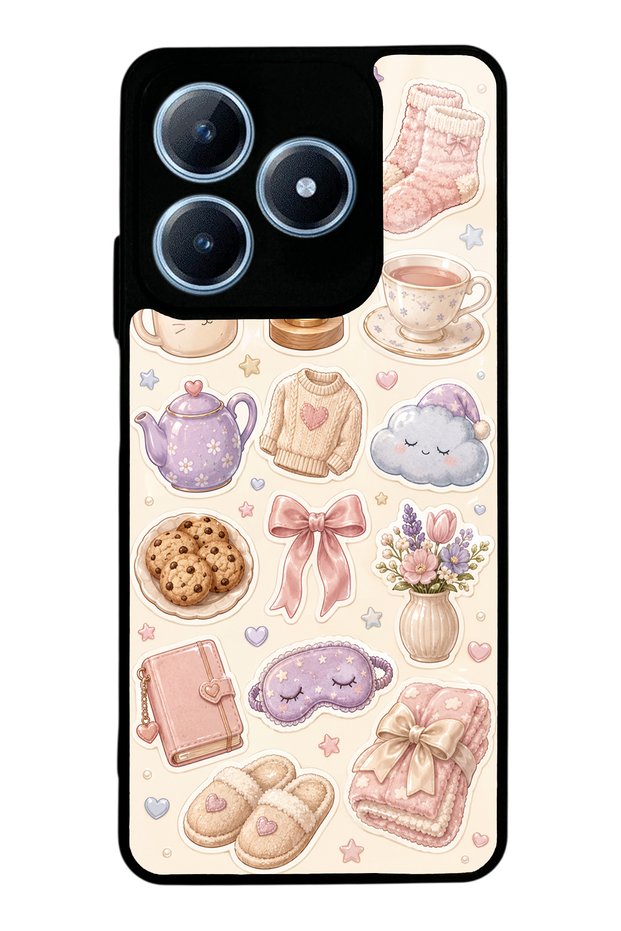 Realme C63 Pastel Sleepover Design Glossy Phone Case